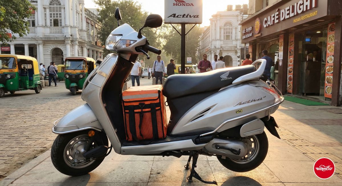 Honda Activa scooter for food delivery rental