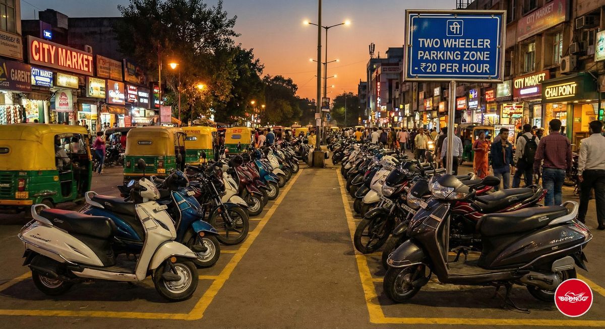 Scooter parking zone Balewadi High Street