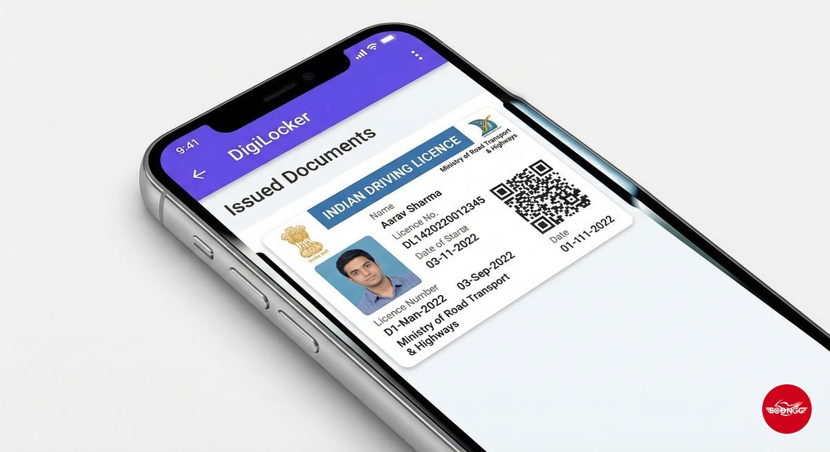 DigiLocker app showing digital driving licence